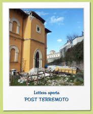 Lettera aperta  POST TERREMOTO